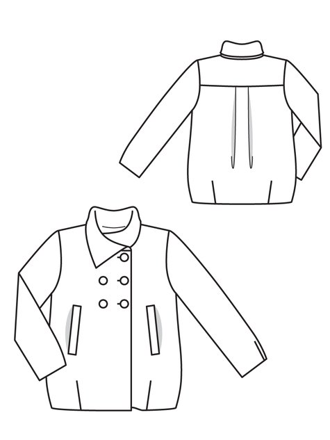 Double Breasted Jacket 09/2012 #148 – Sewing Patterns | BurdaStyle.com