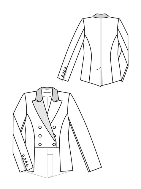 Tailcoat Blazer 09/2012 #132 – Sewing Patterns | BurdaStyle.com