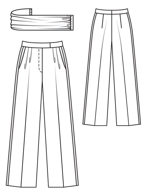 Marlene Trousers 11/2012 #130 – Sewing Patterns | BurdaStyle.com