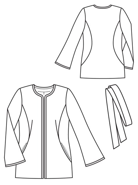 Brocade Jacket 12/2012 #116 – Sewing Patterns | BurdaStyle.com