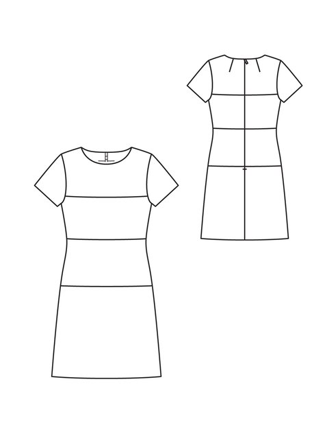 Horizontal Seam Dress 01/2013 #106 – Sewing Patterns | BurdaStyle.com