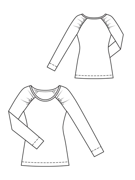 Raglan Shirt 02/2013 #127 – Sewing Patterns | BurdaStyle.com