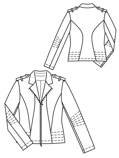 Biker Jacket 03/2013 #135 – Sewing Patterns | BurdaStyle.com