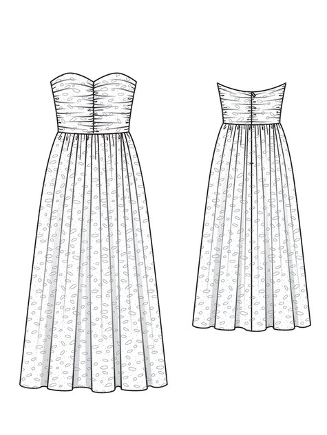 Bustier Dress 03/2013 #115 – Sewing Patterns | BurdaStyle.com