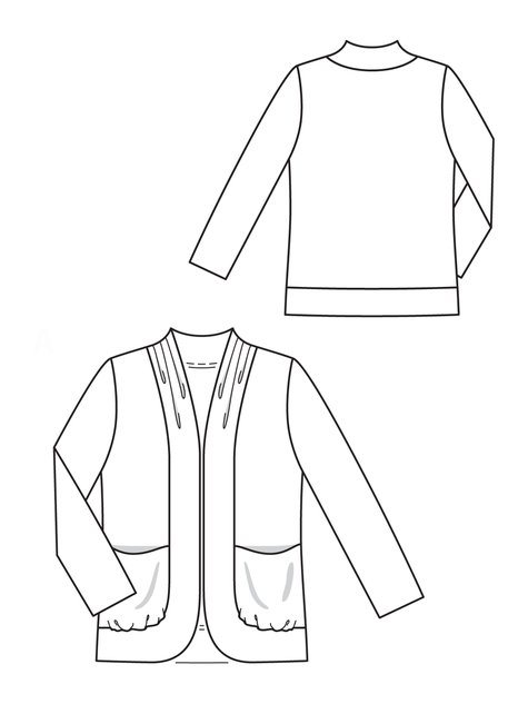 Crepe Jacket (Plus Size) 04/2013 #128A – Sewing Patterns | BurdaStyle.com