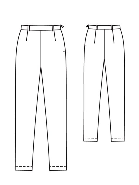 Pencil Pants 04/2013 #114B – Sewing Patterns | BurdaStyle.com
