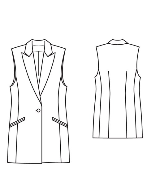 Tuxedo Vest 04/2013 #111 – Sewing Patterns | BurdaStyle.com