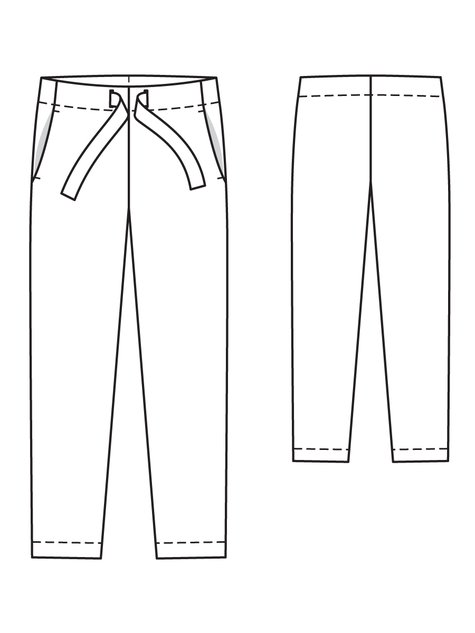Tie Up Pants 05/2013 #117A – Sewing Patterns | BurdaStyle.com