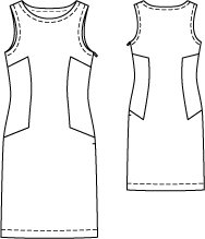 Paneled Shift Dress 06/2013 #117 – Sewing Patterns | BurdaStyle.com