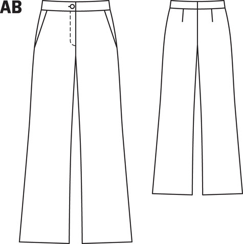Bootcut Trousers 10/2013 #126A – Sewing Patterns | BurdaStyle.com