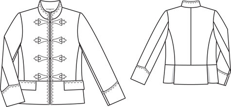 Pirate Jacket 01/2012 #138 – Sewing Patterns | BurdaStyle.com