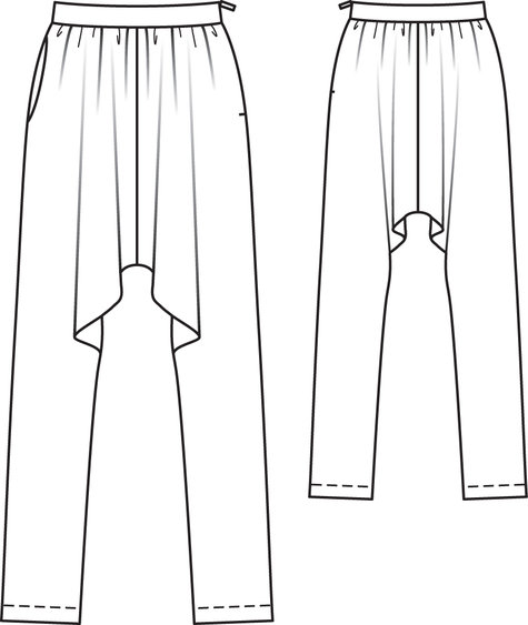 Harem Pants 09/2010 #131 – Sewing Patterns | BurdaStyle.com