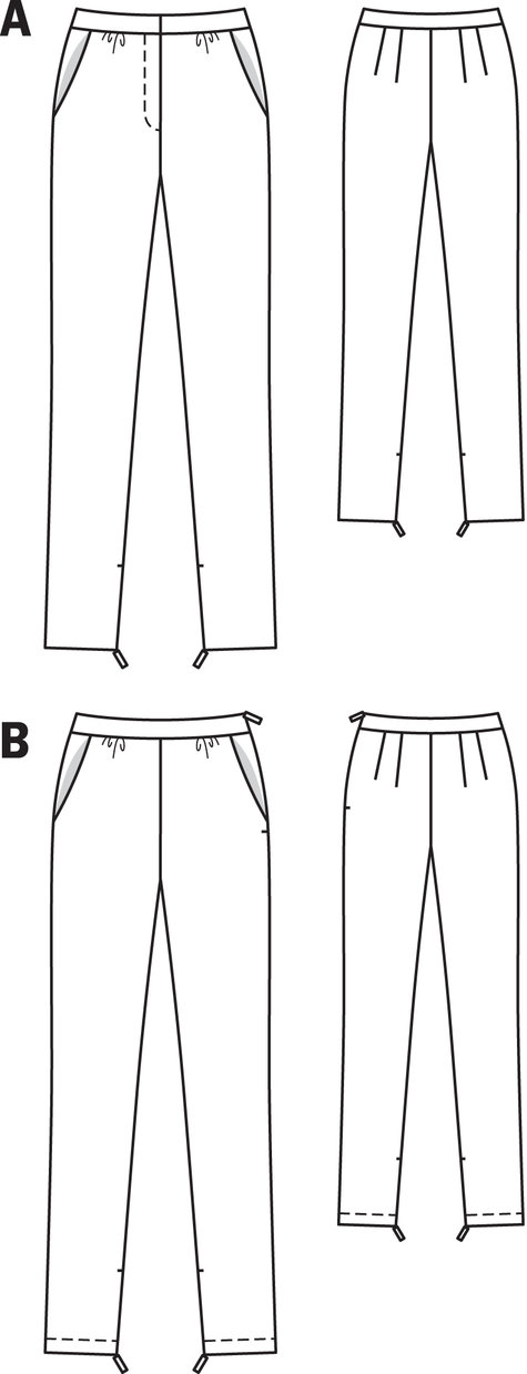 Side Zip Pants 09/2010 #108B – Sewing Patterns | BurdaStyle.com