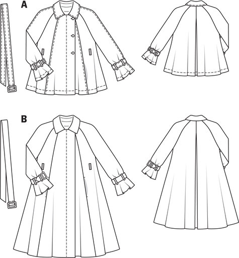 A-Line Coat 08/2011 #124A – Sewing Patterns | BurdaStyle.com