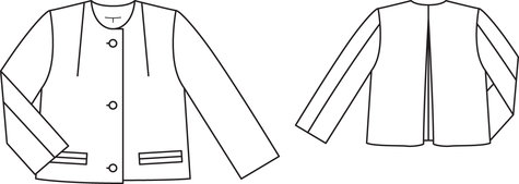 Short Coat 08/2011 #129 – Sewing Patterns | BurdaStyle.com