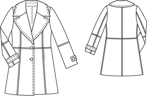 Shearling Coat 01/2010 #101 – Sewing Patterns | BurdaStyle.com