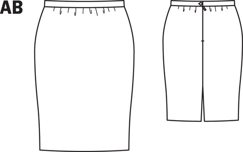 Straight Skirt (Plus Size) 12/2013 #136B – Sewing Patterns | BurdaStyle.com