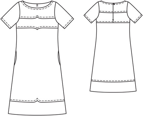 Shift Dress 12/2012 #129 – Sewing Patterns | BurdaStyle.com