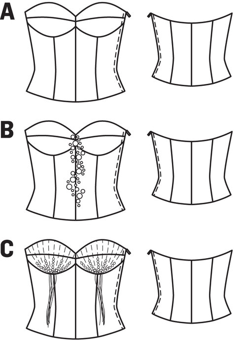 Satin Bustier 01/2014 #113A – Sewing Patterns | BurdaStyle.com