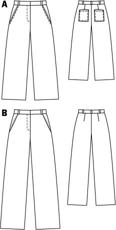 Satin Wide Leg Pants 03/2012 #112B – Sewing Patterns | BurdaStyle.com