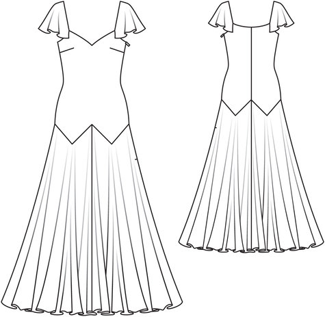 Romantic Maxi Dress 03/2014 #121 – Sewing Patterns | BurdaStyle.com