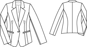 Fitted Jersey Blazer 07/2011 #119B – Sewing Patterns | BurdaStyle.com