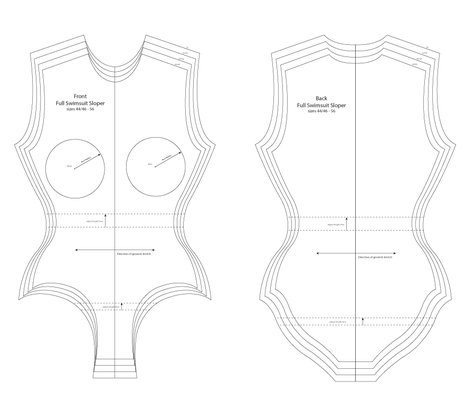 Plus Size Swimsuit Sloper – Sewing Patterns | BurdaStyle.com