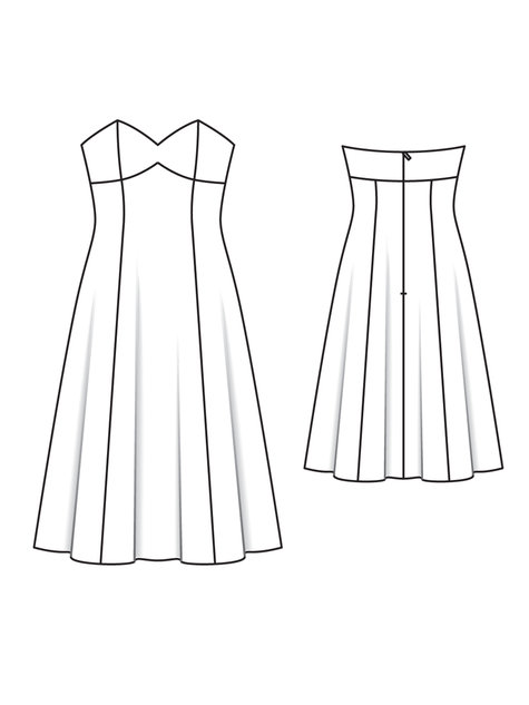 Strapless Bustier Designer Dress 02/2011 #165 – Sewing Patterns ...