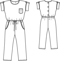Girl's Short Sleeve Jumpsuit 03/2015 #137 – Sewing Patterns ...