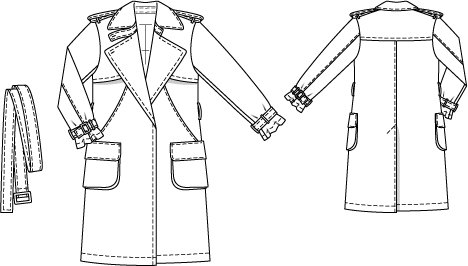 Classic Trench Coat (Plus Size) 03/2015 #128 – Sewing Patterns ...