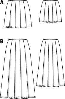 Pleated Midi Skirt 04/2015 #117B – Sewing Patterns | BurdaStyle.com