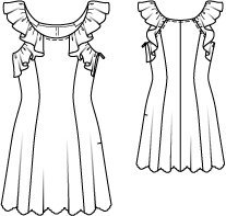 Flared Dress 05/2015 #109 – Sewing Patterns | BurdaStyle.com