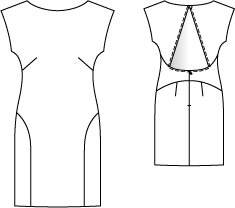 Cutout Back Dress 06/2015 #123 – Sewing Patterns | BurdaStyle.com