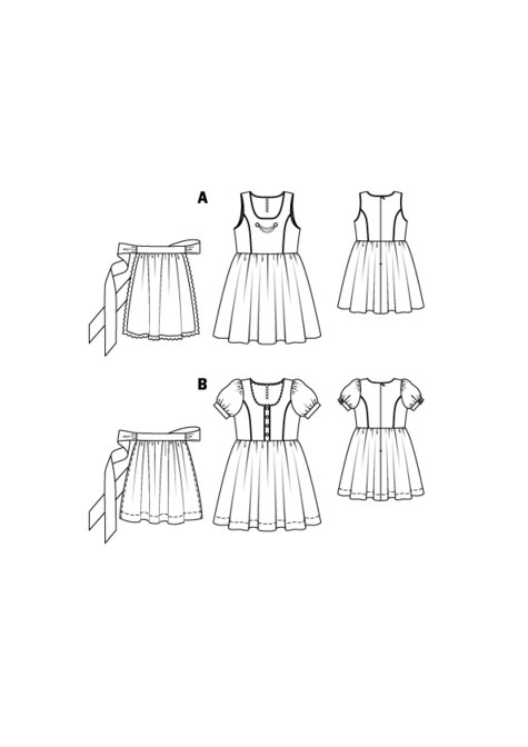 Girl's Dirndl 09/2015 #135AB – Sewing Patterns | BurdaStyle.com