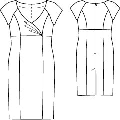 Cap Sleeve Dress 03/2010 #132 – Sewing Patterns | BurdaStyle.com
