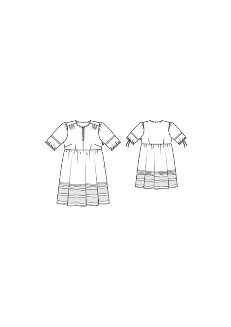 Babydoll Dress (Plus Size) 04/2016 #123 – Sewing Patterns | BurdaStyle.com