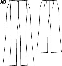 Wide Leg Trousers (Plus Size) 01/2011 #134B – Sewing Patterns ...