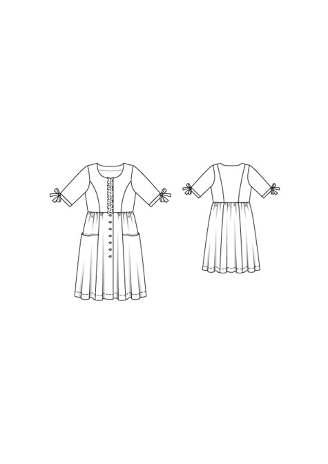 Pocket Shirt Dress (Plus Size) 05/2016 #127 – Sewing Patterns ...