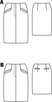 Pencil Skirt 03/2010 #106A – Sewing Patterns | BurdaStyle.com