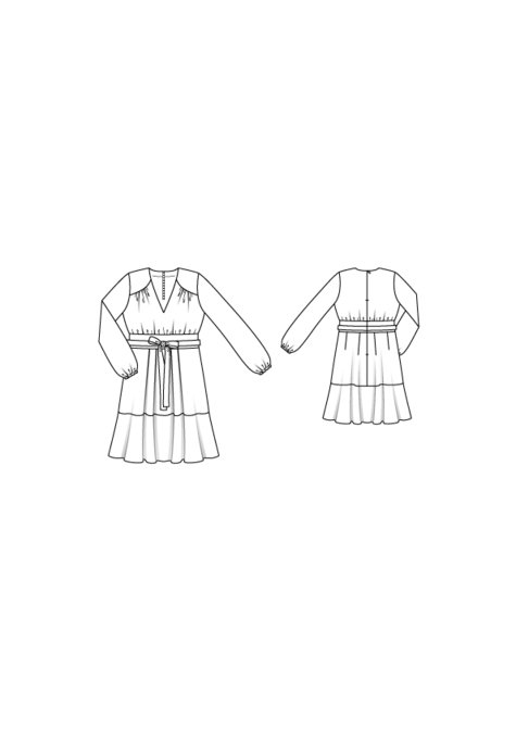 Long Sleeve Wrap Dress 11/2016 #111 – Sewing Patterns | BurdaStyle.com
