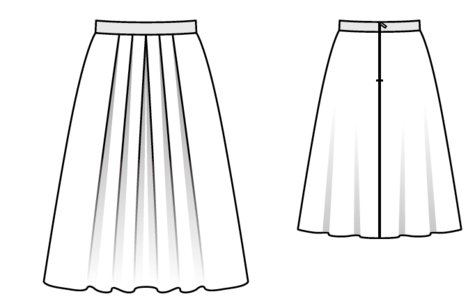 Pleated Skirt 09/2017 #103 – Sewing Patterns | BurdaStyle.com