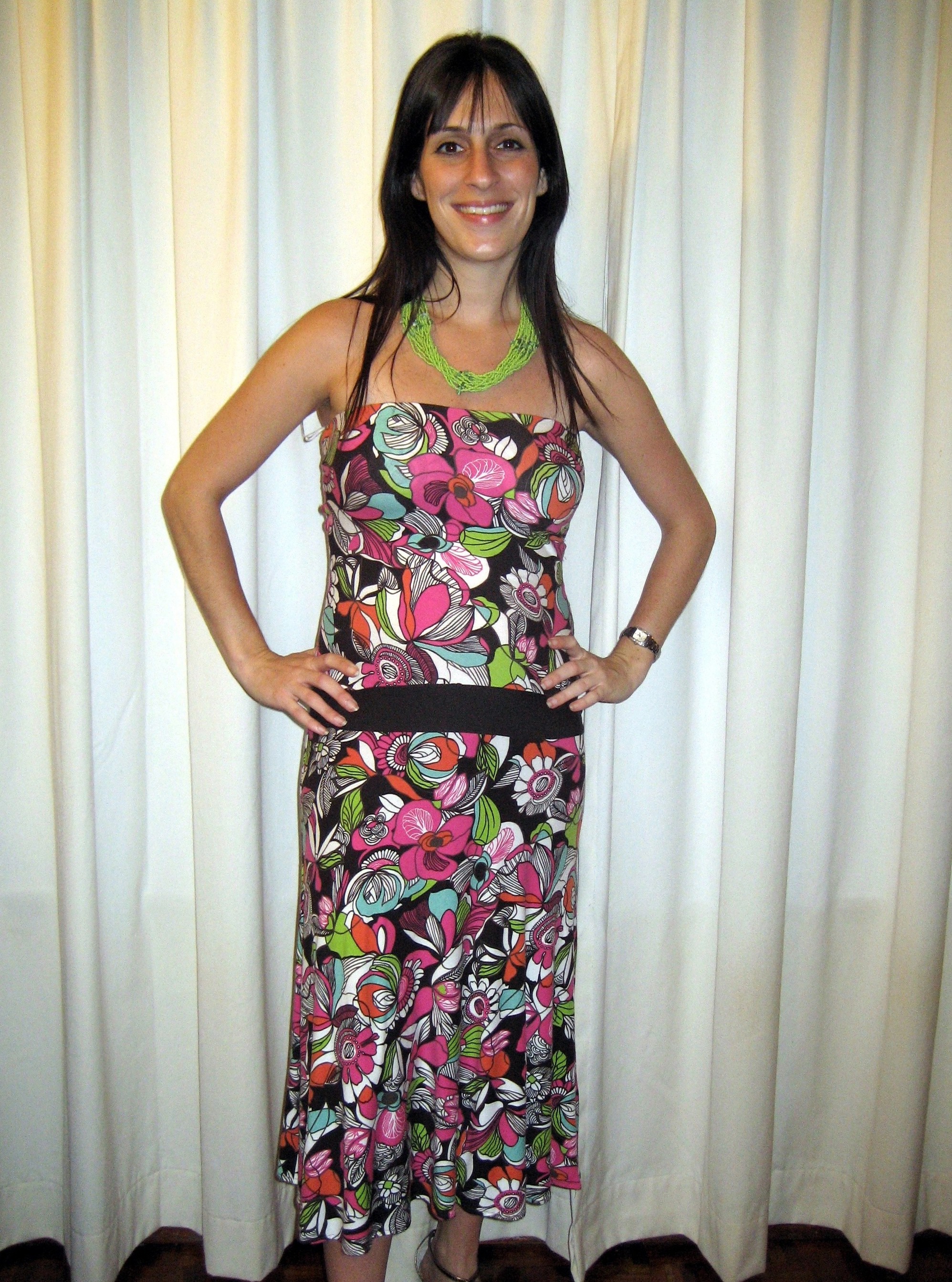 Tropical boob tube dress – Sewing Projects | BurdaStyle.com