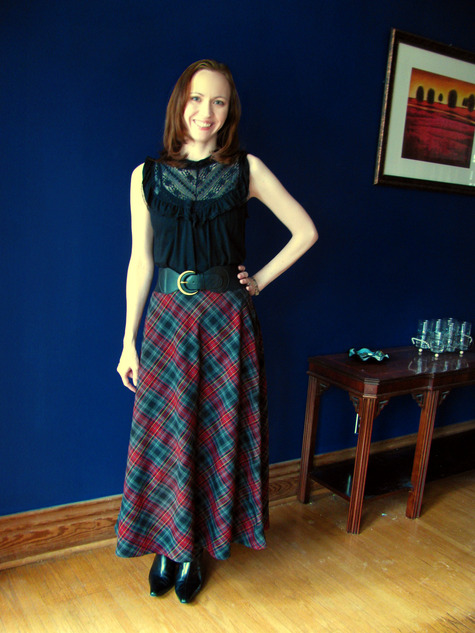 Plaid Maxi Skirt – Sewing Projects | BurdaStyle.com