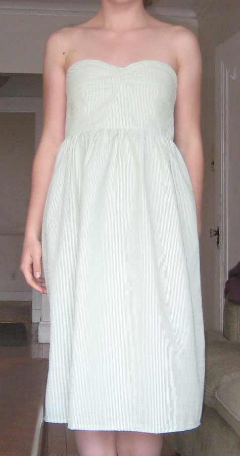 Green Seersucker Dress – Sewing Projects | BurdaStyle.com