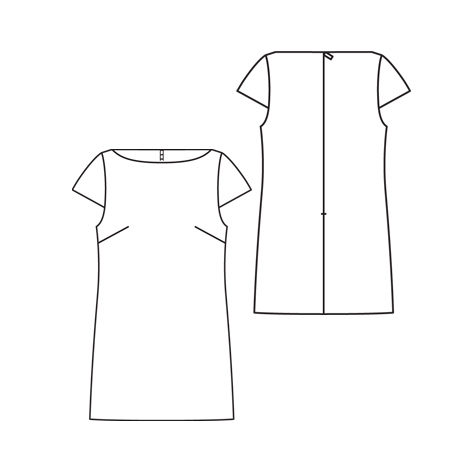 Cap Sleeve Shift Dress – Sewing Projects | BurdaStyle.com