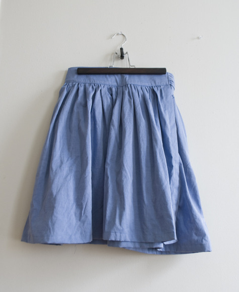 ribbon wrap skirt - blue shirting cotton – Sewing Projects | BurdaStyle.com