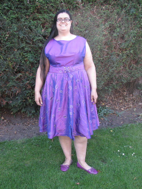 Purple Taffeta Walkaway Dress – Sewing Projects | BurdaStyle.com