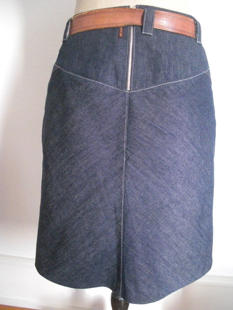 Bias Cut Denim Skirt – Sewing Projects | BurdaStyle.com