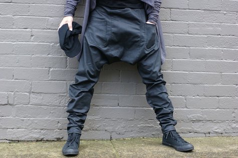 Military Style Black Coated Denim Pants – Sewing Projects | BurdaStyle.com