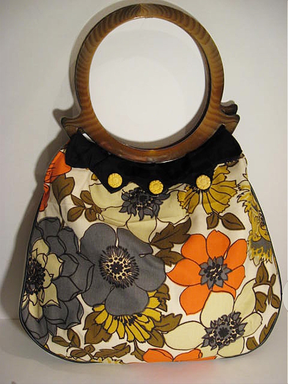 Vintage Handle 70's Floral Print Bag – Sewing Projects | BurdaStyle.com